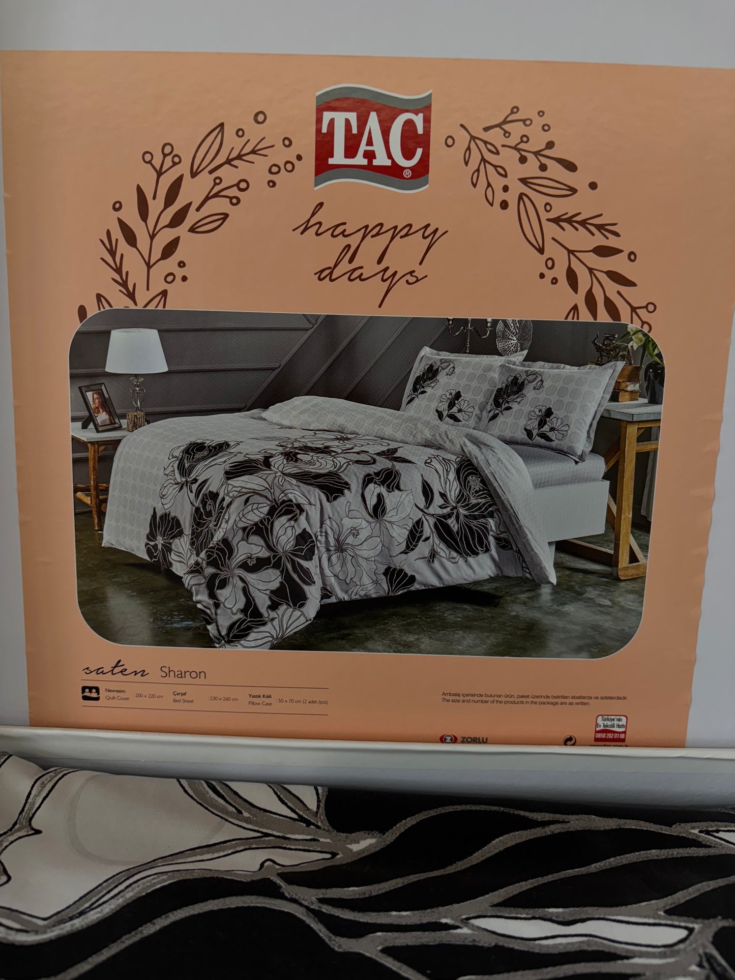 Turkiškas 4 dalių patalynės komplektas