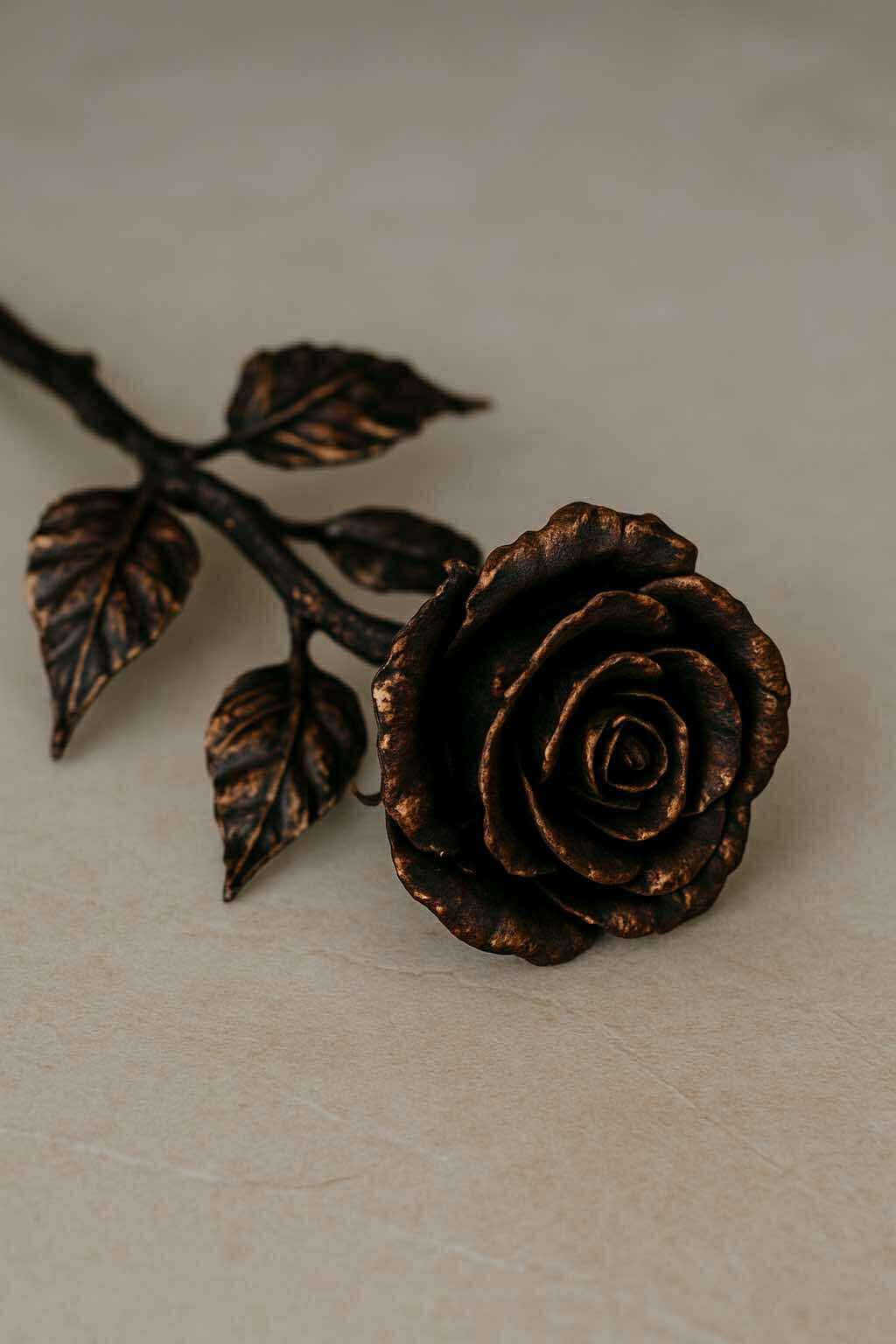 Kalviška stalo dekoracija - žvakidė rožė