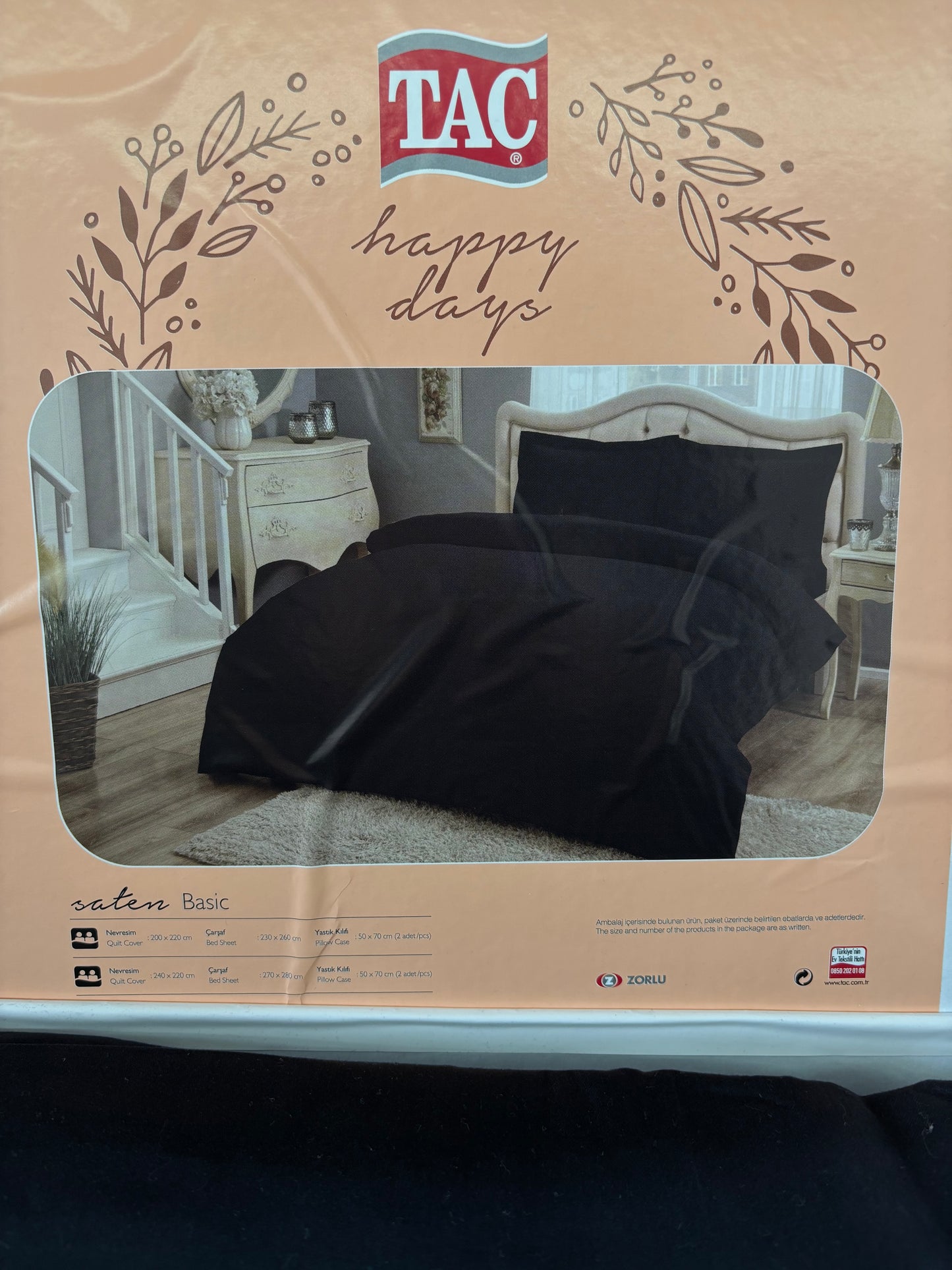 Turkiškas 4 dalių patalynės komplektas.